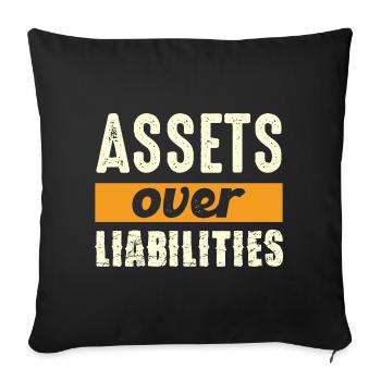 Actifs plutôt que passifs - Housse de coussin décorative 45 x 45 cm - noir - Devant