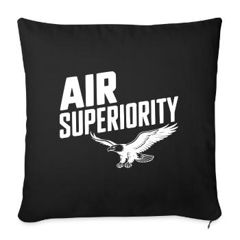 Air Superiority - Sofa pillowcase 17,3'' x 17,3'' (45 x 45 cm) - black - Front