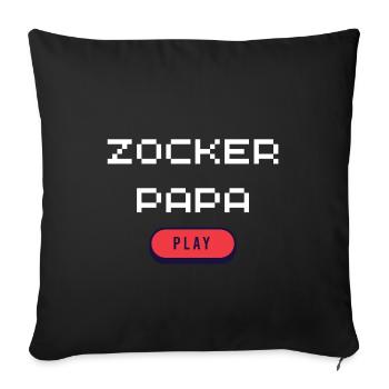 Gambler Dad - Sofa pillowcase 17,3'' x 17,3'' (45 x 45 cm) - black - Front