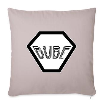 Dude Retro Mann Junggeselle Männer Typ Kerl - Sofakissenbezug 45 x 45 cm - helles Taupe - Vorne