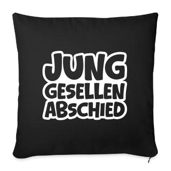 Bachelor party bachelor party - Sofa pillowcase 17,3'' x 17,3'' (45 x 45 cm) - black - Front