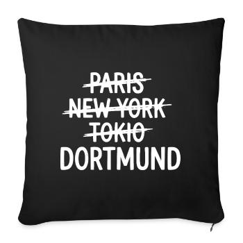 Dortmund, Ruhrpott City Shirt, Hoodie, Bag - Sofa pillowcase 17,3'' x 17,3'' (45 x 45 cm) - black - Front