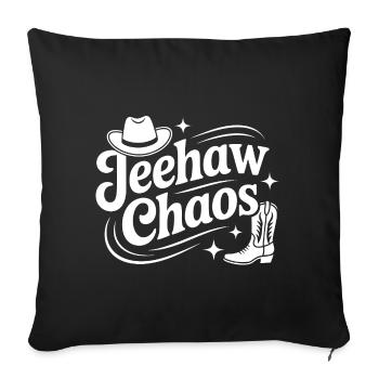 Line Dance Spirit - Sofa pillowcase 17,3'' x 17,3'' (45 x 45 cm) - black - Front