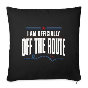Retired Postman Retired Postman - Sofa pillowcase 17,3'' x 17,3'' (45 x 45 cm) - black - Front