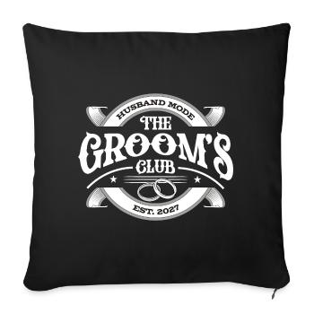 The Grooms Club - Sofa pillowcase 17,3'' x 17,3'' (45 x 45 cm) - black - Front