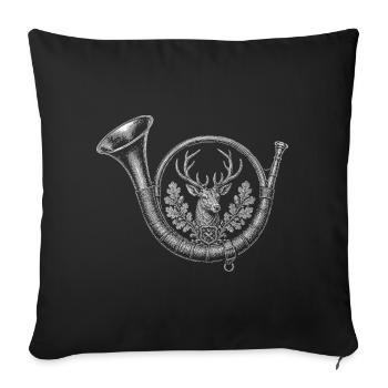 clairon - Housse de coussin décorative 45 x 45 cm - noir - Devant