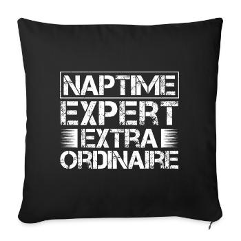Anesthesiologist Extra Ordinaire Anesthesia - Sofa pillowcase 17,3'' x 17,3'' (45 x 45 cm) - black - Front