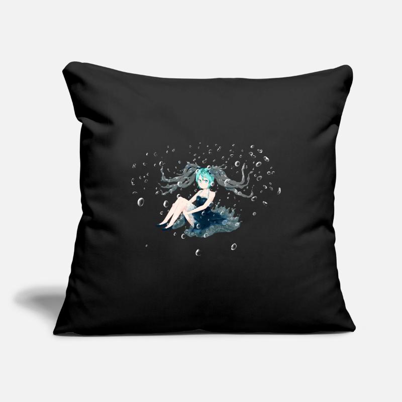 Eau Miku OC Housse de coussin décorative 45 x 45 cm