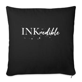 Inkredible ink tattoo / gift idea - Sofa pillowcase 17,3'' x 17,3'' (45 x 45 cm) - black - Front
