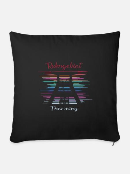 Ruhrgebiet Dreaming - Sofakissenbezug 45 x 45 cm - Schwarz