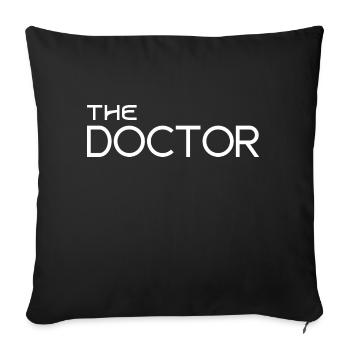 Der Doktor - Sofakissenbezug 45 x 45 cm - Schwarz - Vorne