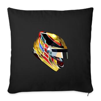 Lewis Hamilton - Sofa pillowcase 17,3'' x 17,3'' (45 x 45 cm) - black - Front