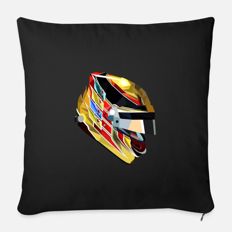 Lewis Hamilton - Sofakissenbezug 45 x 45 cm - Schwarz