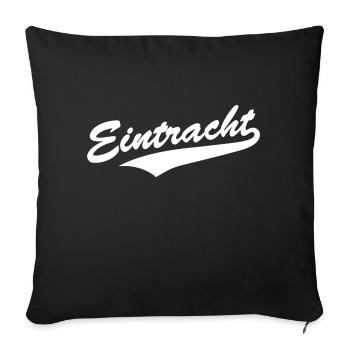 Eintracht Baseball-Style - Sofakissenbezug 45 x 45 cm - Schwarz - Vorne