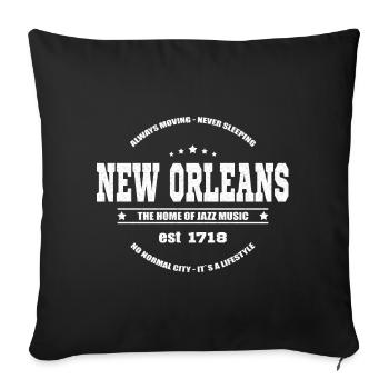 New Orleans Jazz Music - Sofakissenbezug 45 x 45 cm - Schwarz - Vorne