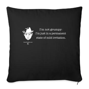 Mild irritation - Sofa pillowcase 17,3'' x 17,3'' (45 x 45 cm) - black - Front
