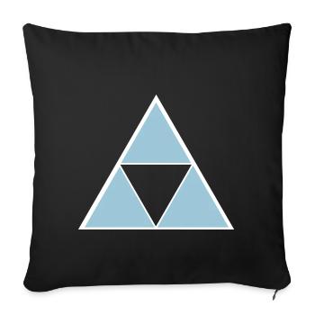 Hipster Triangle - Sofakissenbezug 45 x 45 cm - Schwarz - Vorne