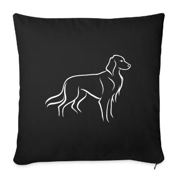Setter standing - Sofa pillowcase 17,3'' x 17,3'' (45 x 45 cm) - black - Front