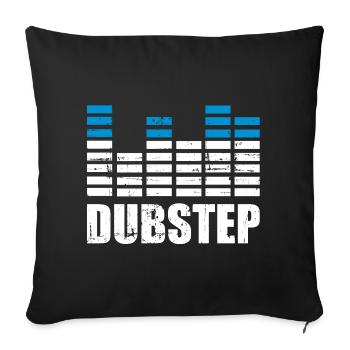 Dubstep - Housse de coussin décorative 45 x 45 cm - noir - Devant