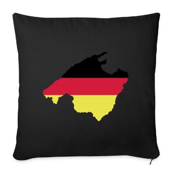 Mallorca - Sofa pillowcase 17,3'' x 17,3'' (45 x 45 cm) - black - Front