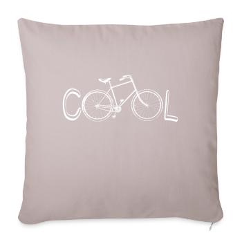 bike w - Sofa pillowcase 17,3'' x 17,3'' (45 x 45 cm) - light taupe - Front