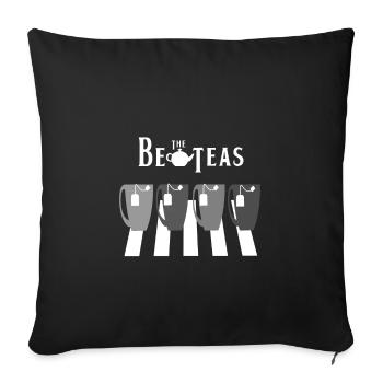 The BeTEAs Abbey Road tee for Beatlesfan gift - Sofa pillowcase 17,3'' x 17,3'' (45 x 45 cm) - black - Front