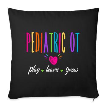 Occupational therapy - Sofa pillowcase 17,3'' x 17,3'' (45 x 45 cm) - black - Front