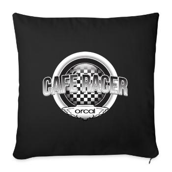 Café Racer - Sofa pillowcase 17,3'' x 17,3'' (45 x 45 cm) - black - Front