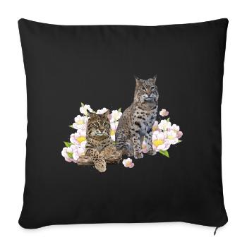 Lynx - Housse de coussin décorative 45 x 45 cm - noir - Devant