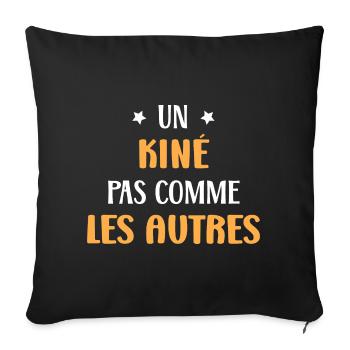 Un kiné pas comme les autres - Housse de coussin décorative 45 x 45 cm - noir - Devant