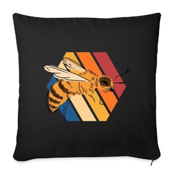 Bees Beekeepers Honey Bees Honey Lovers Honey Lovers - Sofa pillowcase 17,3'' x 17,3'' (45 x 45 cm) - black - Front