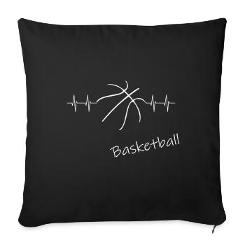 Basketball Streetball - Sofakissenbezug 45 x 45 cm - Schwarz - Vorne