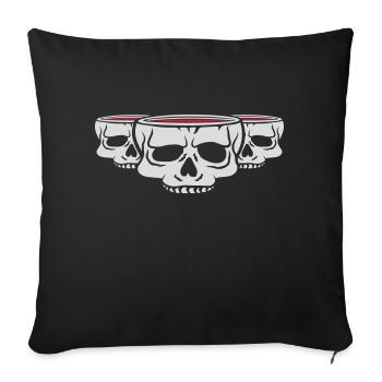 Horror Team Mug Skull - Sofa pillowcase 17,3'' x 17,3'' (45 x 45 cm) - black - Front