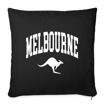 Melbourne - Housse de coussin décorative 45 x 45 cm - noir - Devant