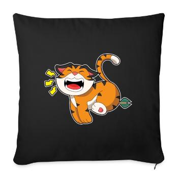 Flèche du Tigre - Housse de coussin décorative 45 x 45 cm - noir - Devant
