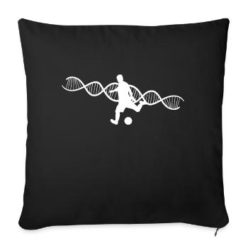 Équipe de football Joueurs de football Club de football - Housse de coussin décorative 45 x 45 cm - noir - Devant