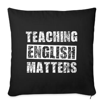 The English teacher - Sofa pillowcase 17,3'' x 17,3'' (45 x 45 cm) - black - Front