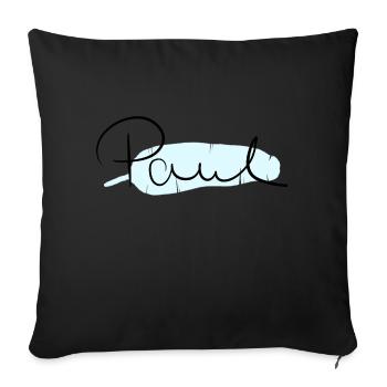 Paul - Sofa pillowcase 17,3'' x 17,3'' (45 x 45 cm) - black - Front