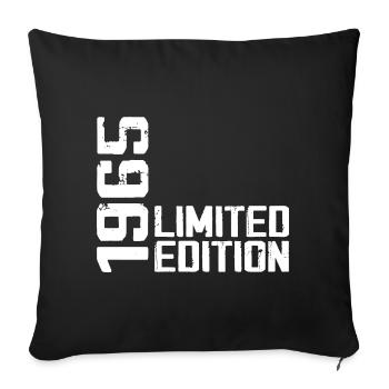 Legendary since 1965 Birthday Gift 1965 - Sofa pillowcase 17,3'' x 17,3'' (45 x 45 cm) - black - Front