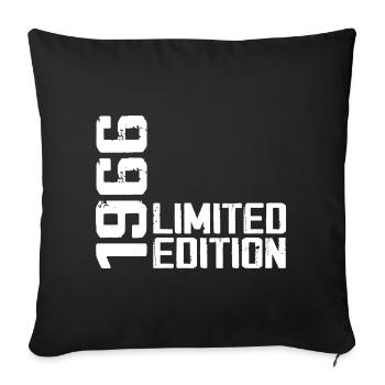 Legendary since 1966 Birthday Gift 1966 - Sofa pillowcase 17,3'' x 17,3'' (45 x 45 cm) - black - Front