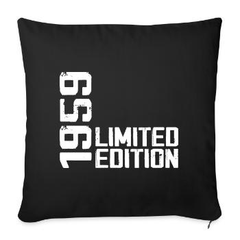Legendary since 1959 Birthday Gift 1959 - Sofa pillowcase 17,3'' x 17,3'' (45 x 45 cm) - black - Front