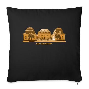 Bad Lauchstädt, Goethestadt, Saale, Saxony-Anhalt - Sofa pillowcase 17,3'' x 17,3'' (45 x 45 cm) - black - Front