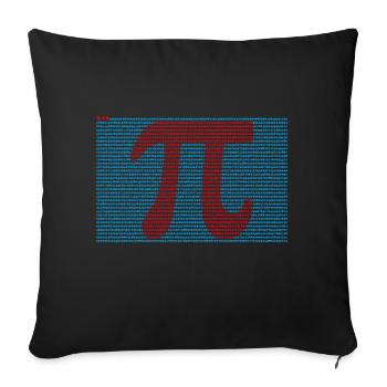 Pi T-Shirt 3,14 Pi Number Symbol Geek Math Lover - Housse de coussin décorative 45 x 45 cm - noir - Devant