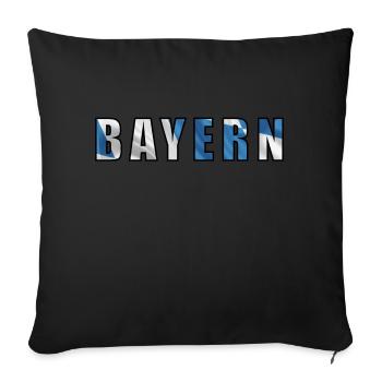 Bavière _ 01 - Housse de coussin décorative 45 x 45 cm - noir - Devant