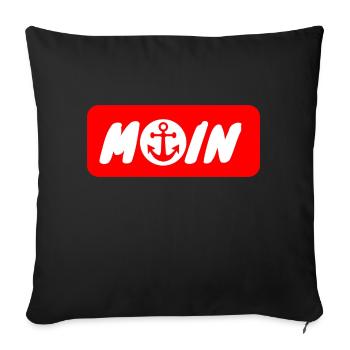 City of Hamburg Moin HH Anker Hamburch St. Pauli - Sofa pillowcase 17,3'' x 17,3'' (45 x 45 cm) - black - Front