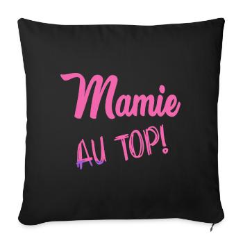 GRANNY - Sofa pillowcase 17,3'' x 17,3'' (45 x 45 cm) - black - Front
