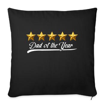 Dad of the Year - Sofakissenbezug 45 x 45 cm - Schwarz - Vorne