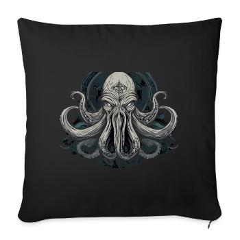 Cthulhu Lord and Savior Monster Horror T-Shirt - Sofakissenbezug 45 x 45 cm - Schwarz - Vorne