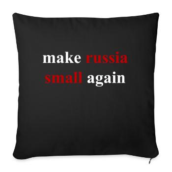 make russia small again - Sofakissenbezug 45 x 45 cm - Schwarz - Vorne