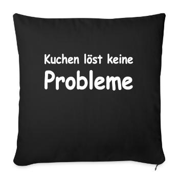 Kuchen - Sofakissenbezug 45 x 45 cm - Schwarz - Vorne